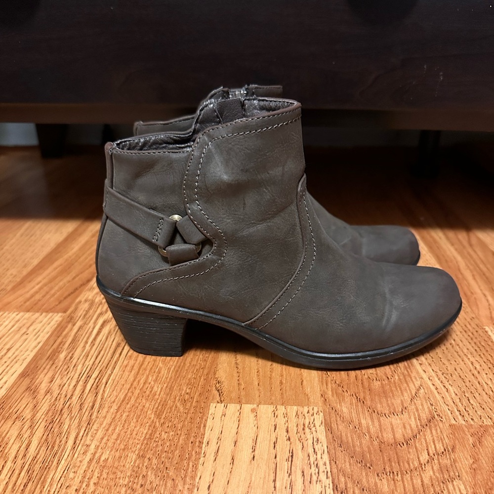 Dark Taupe Ankle Boots